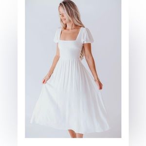 Endless Blu. August Open Back Dress, Size Large